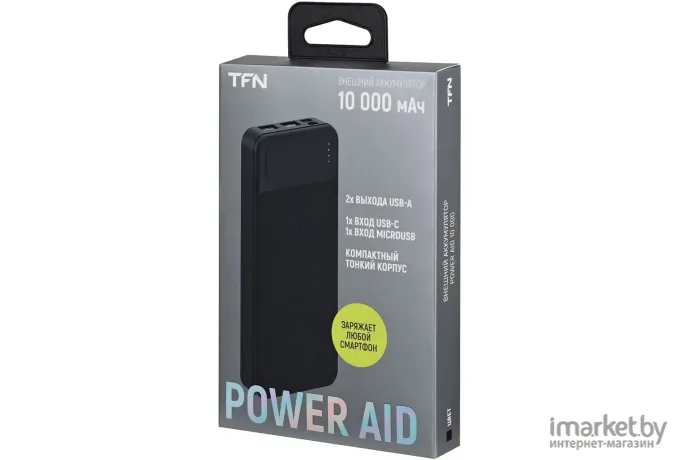 Портативное зарядное устройство (power bank) TFN PowerAid 10000mAh PowerAid (TFN-PB-278-BK)