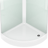 Душевая кабина Domani-Spa Simple 110 V1.2 с крышей прозрачное стекло белый (DS01Sm110LWCl00-V1.2)
