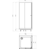 Душевое ограждение Domani-Spa Cube прозрачное стекло (DS0405Cb99L0Cl00-Gt)