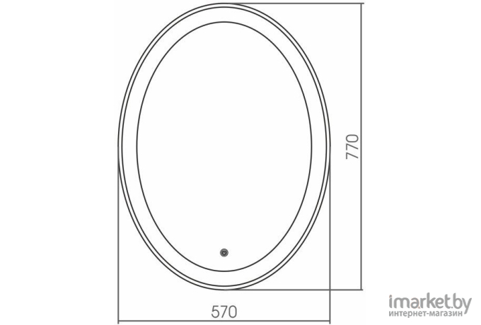 Зеркало Grossman Galaxy 57x77 с сенсорным выключателем (857770)