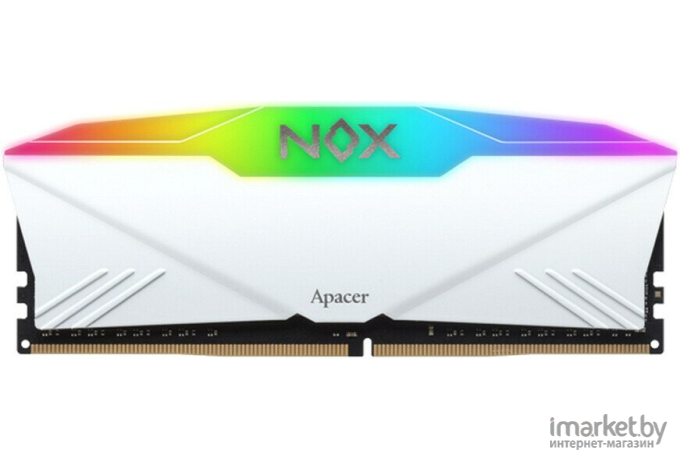 Оперативная память Apacer DDR4 DIMM 16GB 3200 MHz NOX RGB White Aura2 (AH4U16G32C28YNWAA-1)
