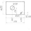 Столешница Grossman Флай 60 (506002)