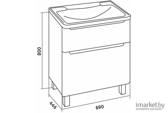 Тумба Grossman Адель 70 (107005)