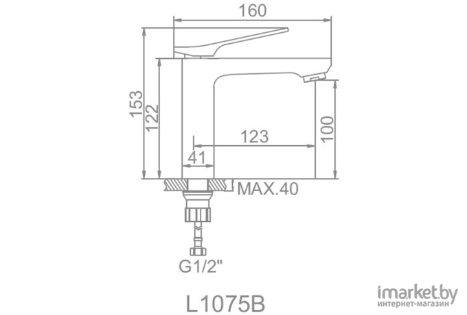 Смеситель Ledeme L1075B