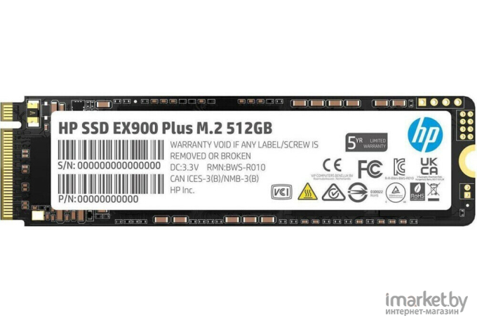 SSD HP M.2 512Gb EX900 Plus Series (35M33AA#ABB)