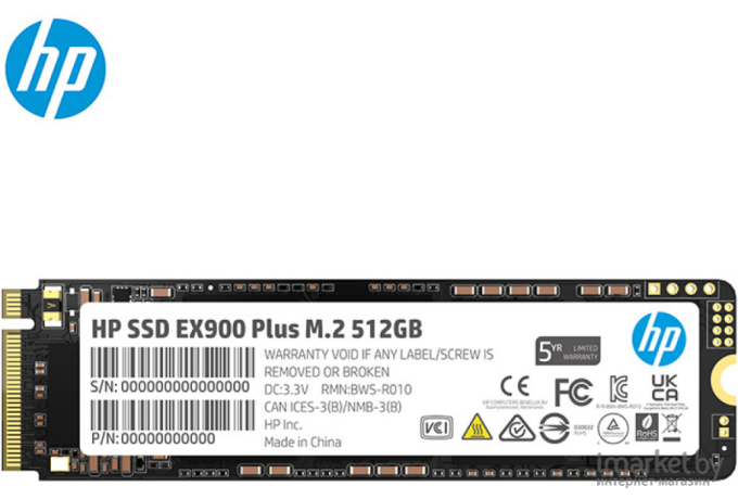 SSD HP M.2 512Gb EX900 Plus Series (35M33AA#ABB)