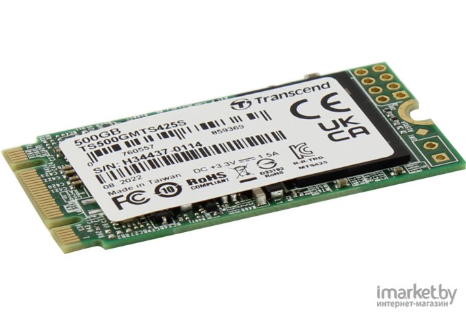 Жесткий диск (накопитель) SSD Transcend M.2 500Gb MTS425 (TS500GMTS425S)