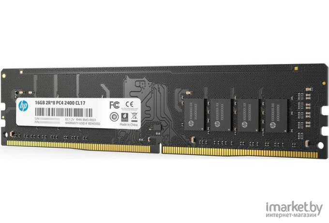Оперативная память HP DDR4 DIMM 16Gb PC19200 2400Mhz CL17 V2 (7EH53AA#ABB)