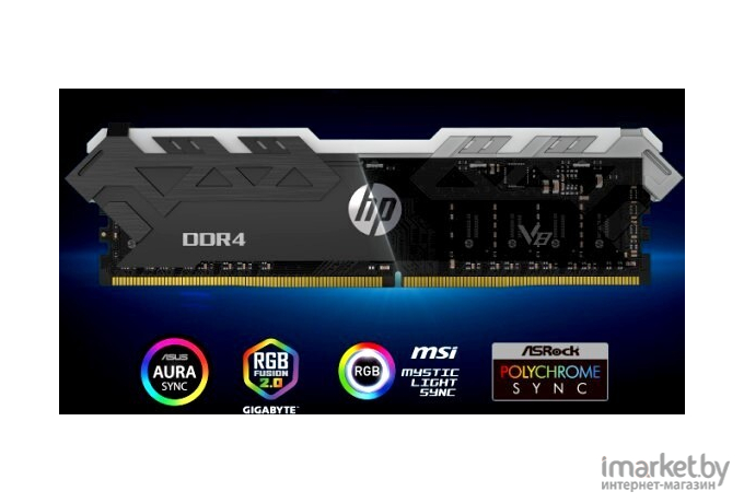 Оперативная память HP DDR4 DIMM 16Gb PC24000 3000Mhz 16-20-20-36 V6 с радиатором (7TE39AA#ABB)