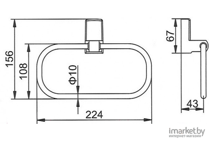 Держатель полотенца Ledeme L30304U