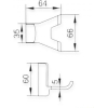 Крючок для ванны Ledeme L30305U-2