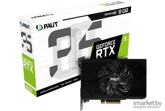 Видеокарта Palit GeForce RTX 3050 StormX (NE63050018P1-1070F)