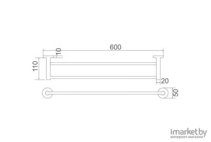 Держатель полотенца Ledeme L71709B