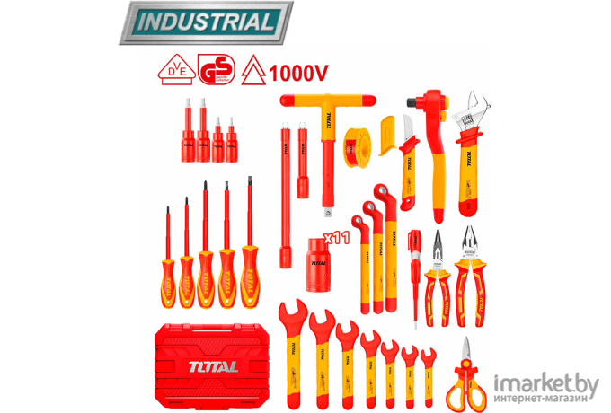 Набор инструментов диэлектрических Total THKITH4101 (41шт)