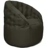 Бескаркасное кресло Loftyhome Энджой XL рогожка Bagama Dark