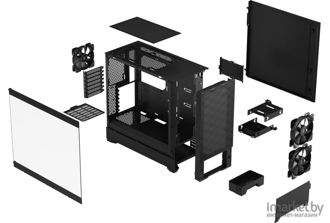 Корпус Fractal Design Pop Air Black TG Clear Tint (FD-C-POA1A-02)