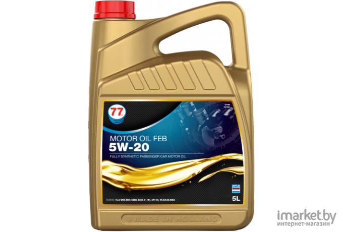 Масло моторное синтетическое 77 Lubricants Motor Oil FEB 5W-20 5л (707781)