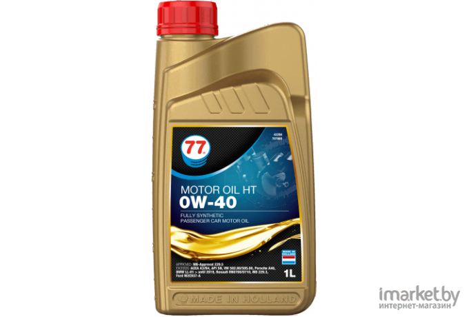 Масло моторное синтетическое 77 Lubricants Motor Oil HT 0W-40 1л (707800)