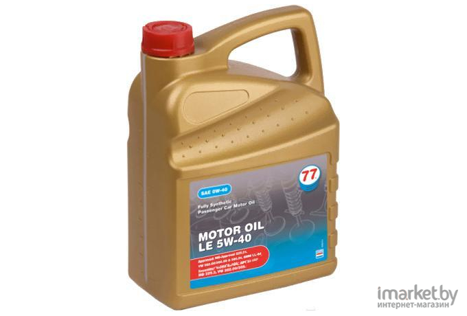 Масло моторное синтетическое 77 Lubricants Motor Oil Synthetic 5W-40 5л (707756)