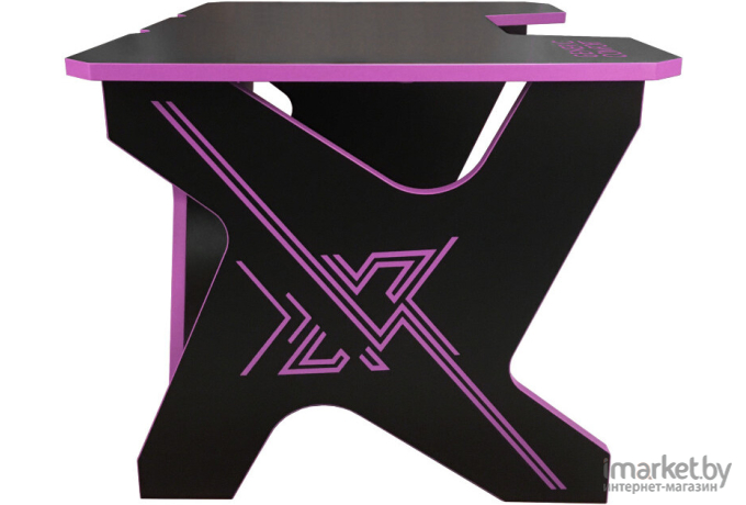 Компьютерный стол Generic Comfort Gamer Mini Seven/DS/NV черно-фиолетовый
