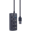 USB-хаб Gembird 1xUSB3.1+3xUSB2.0 (UHB-U3P1U2P3P-01)