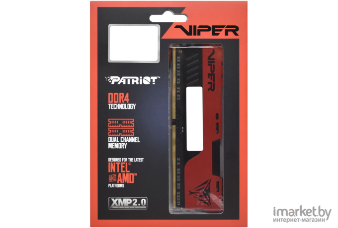 Оперативная память Patriot Viper EliteII RTL DDR4 2x8Gb 2666MHz с радиатором (PVE2416G266C6K)