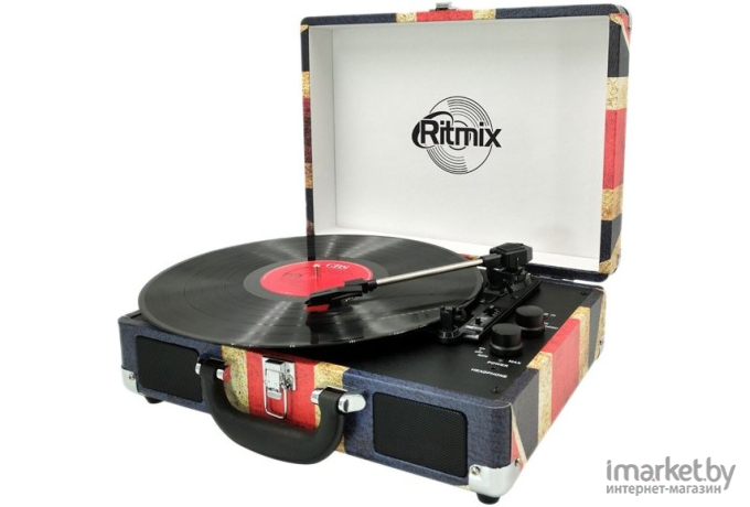 Виниловый проигрыватель Ritmix LP-120B UK FLAG