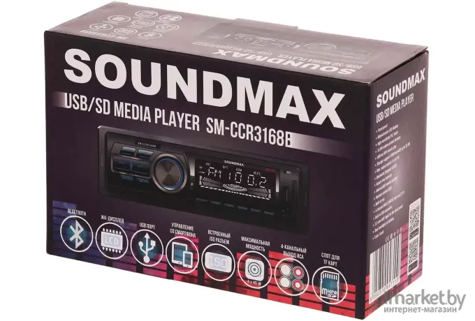 Автомагнитола Soundmax SM-CCR3168B