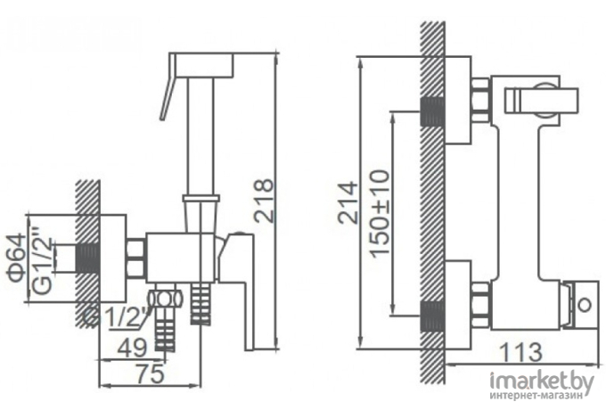 Смеситель Ledeme L5398A-7