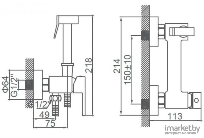 Смеситель Ledeme L5398C-7