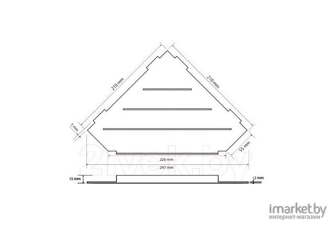 Полка для ванны Bemeta Cytro 101302450