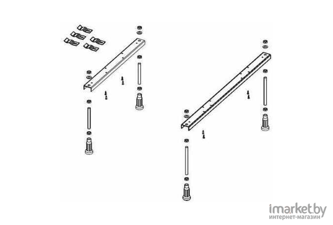 Ножки для ванны Riho POOTSET09
