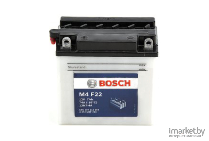 Мотоаккумулятор Bosch 12N7-4A 7 А/ч (0092M4F220)