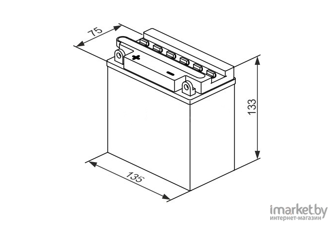 Мотоаккумулятор Bosch 12N7-4A 7 А/ч (0092M4F220)