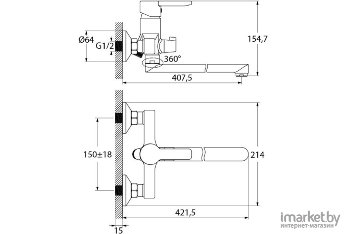 Смеситель Iddis Sena (SENSBL2i10WA)