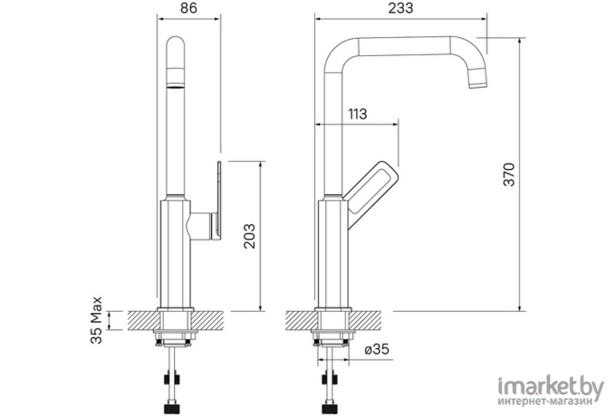 Смеситель Iddis Slide (SLISB00i05)