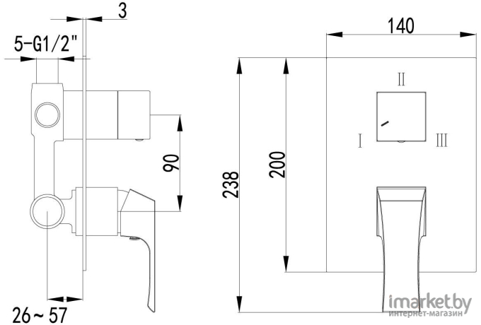 Смеситель Lemark Unit (LM4528C)