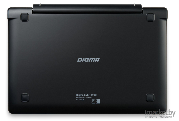 Планшет Digma EVE 1470D Celeron N4000 черный (ES1278EW)