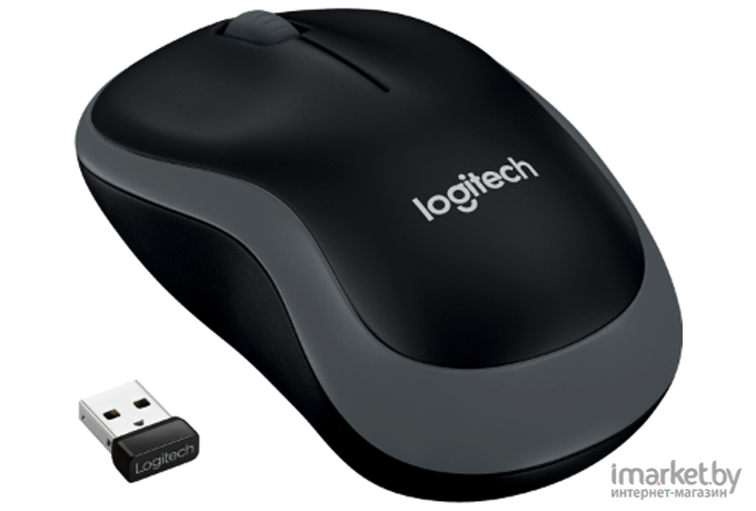 Мышь Logitech M185 серый/черный (910-002235)