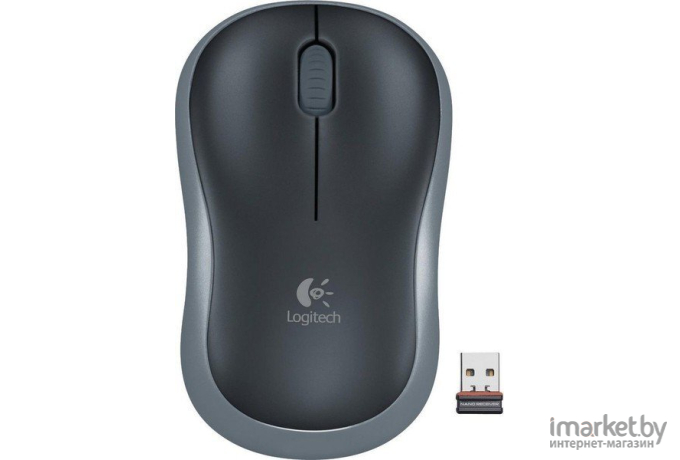 Мышь Logitech M185 серый/черный (910-002235)