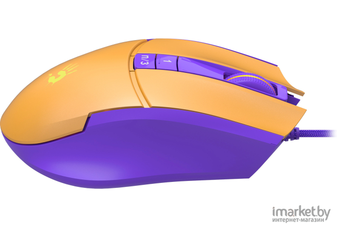 Мышь A4Tech Bloody L65 Max Желтый/Фиолетовый