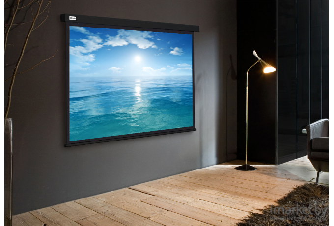 Проекционный экран Cactus 104.6x186см Wallscreen CS-PSW-104X186-BK черный