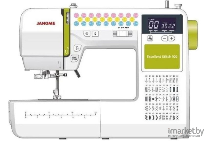 Швейная машина Janome Excellent Stitch 100 белый