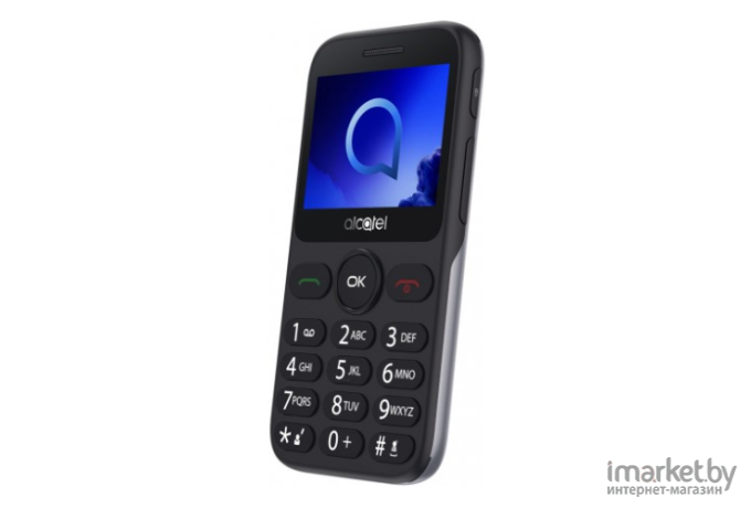 Мобильный телефон Alcatel 2019G серебристый (2019G-3BALRU1)