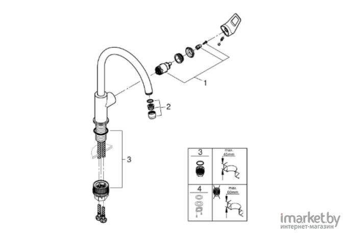 Смеситель Grohe Start Edge (31369001)