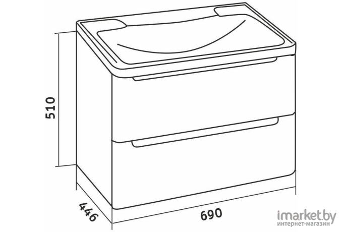 Тумба Grossman Адель 70 (107006)