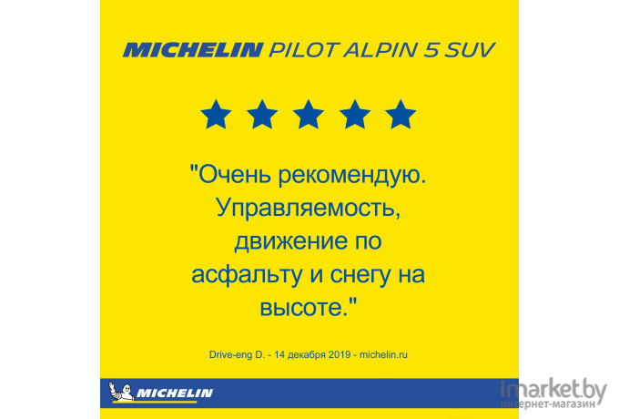 Автомобильные шины Michelin Pilot Alpin 5 SUV 305/35R21 109V Porsche