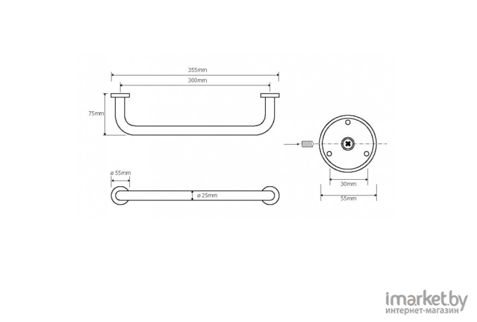 Поручень Bemeta Omega 102307012