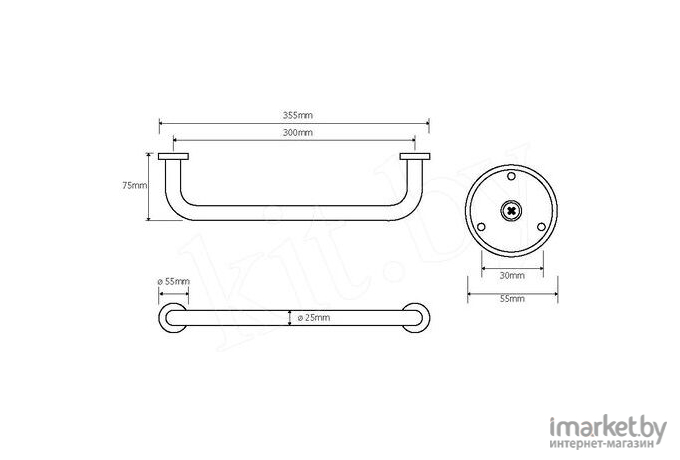 Поручень Bemeta Omega 102307012