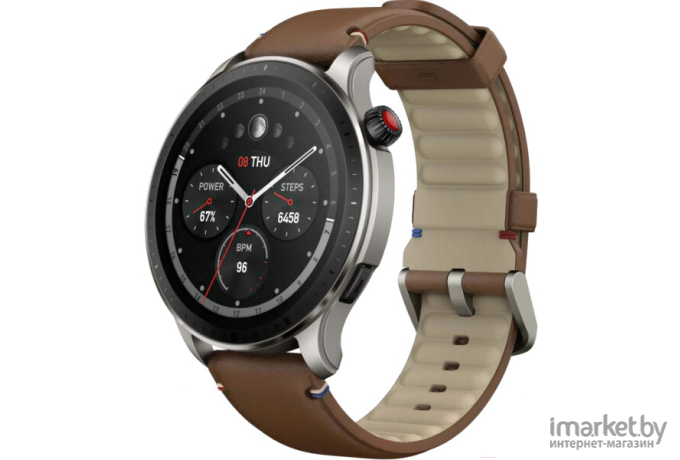 Умные часы Amazfit GTR 4 коричневая винтажная кожа (A2166)